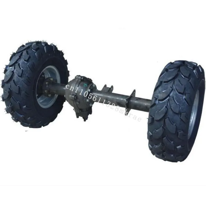 

New DIY Kart Kart ATV UTV SUV Rear Axle Differential with 8-inch Wheel Tires