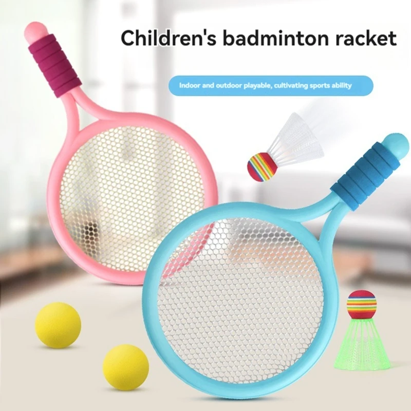 2PCS Children's Badminton Racket Set, Two Person Tennis Racket, Elementary School Students Aged 3-12, Sports Toys