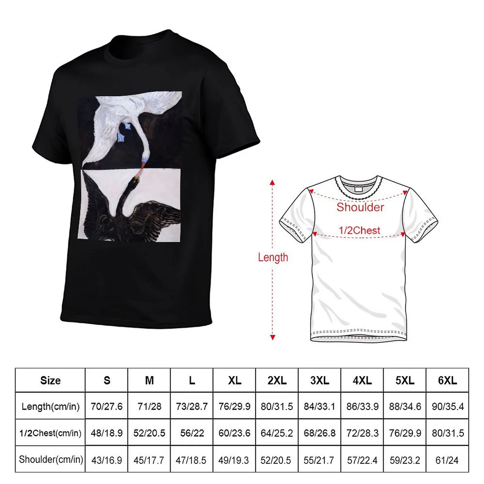 Hilma af Klint The Swan, No. 01, Group IX-SUW T-Shirt aesthetic clothes animal prinfor boys mens graphic t-shirts big and tall