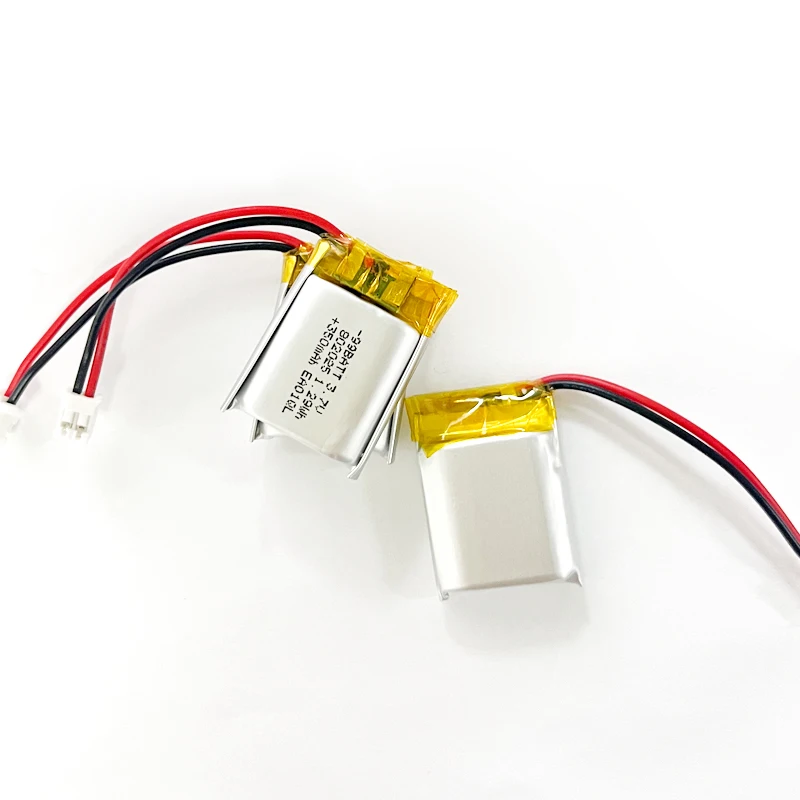 802025 3.7V 350mAh Bateria Lipo Litowo-Polimerowa Akumulator do MP3 MP4 Zabawek Słuchawek Bluetooth Głośników Myszy DVD GPS — zdjęcie produktu 2