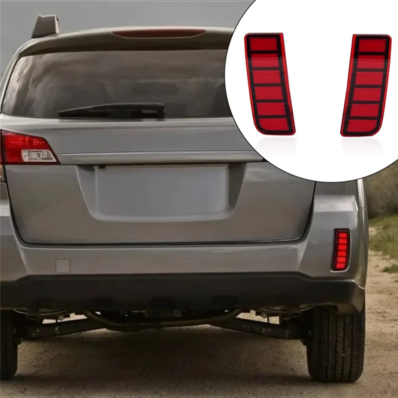 

Rear Bumper Reflectors LED Fog Lamp Brake Light Tail Lamp For Subaru Outback 2010-2014 Accessories
