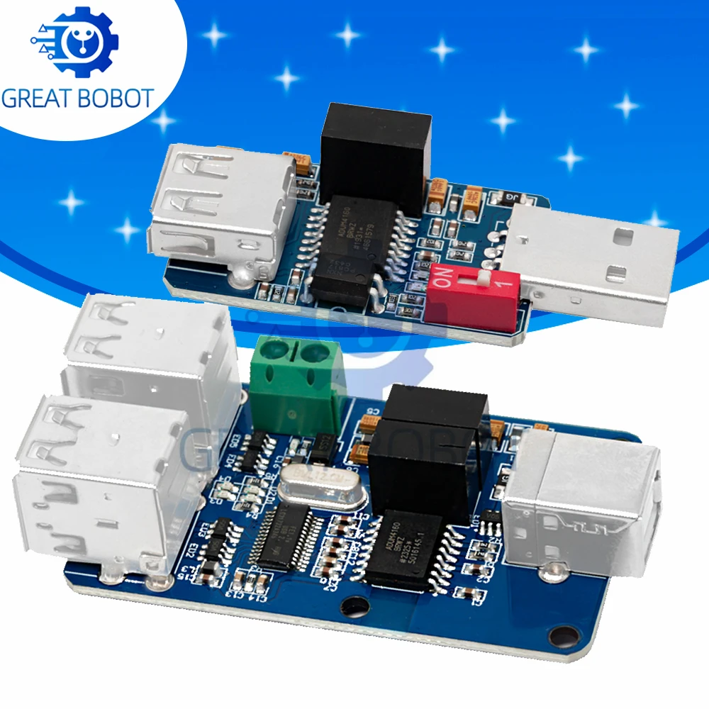 ADUM3160 USB 2.0 Isolation Module, 1500V High Voltage Galvanic Isolator for Precision Electronic Circuit Protection
