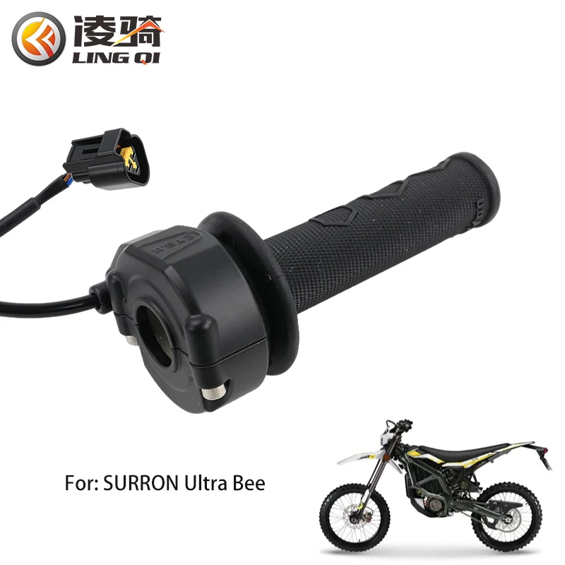 LINGQI Pit Dirt Bike Ultra Bee Origin Throttle Turn Grip Handlebar Accelerator for Ultrabee Electric Motorcycle Replacement