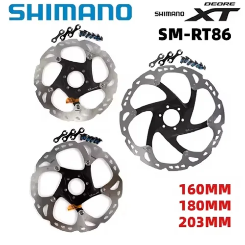 SHIMANO XT SM RT86 tecnología de punto de hielo disco de freno 6 pernos M8000 disco de bicicletas de montaña SHIMANO RT86 160MM