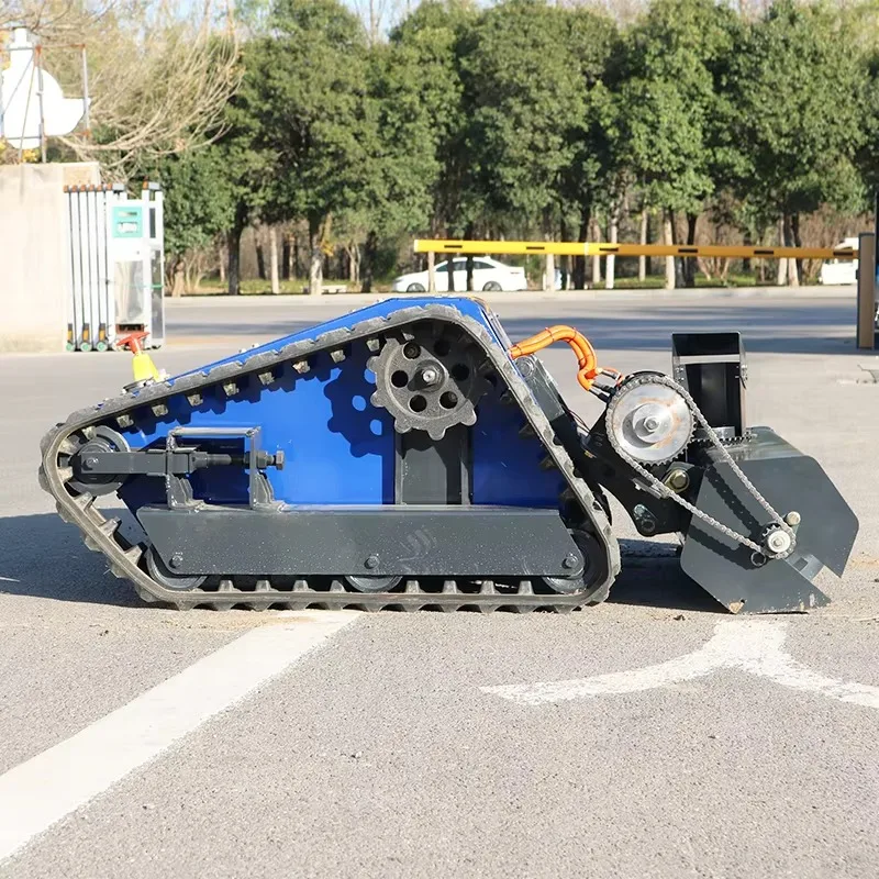 Cost-effective snow thrower, rotary tiller, lawn mower, lithium battery remote control snow blower, robot