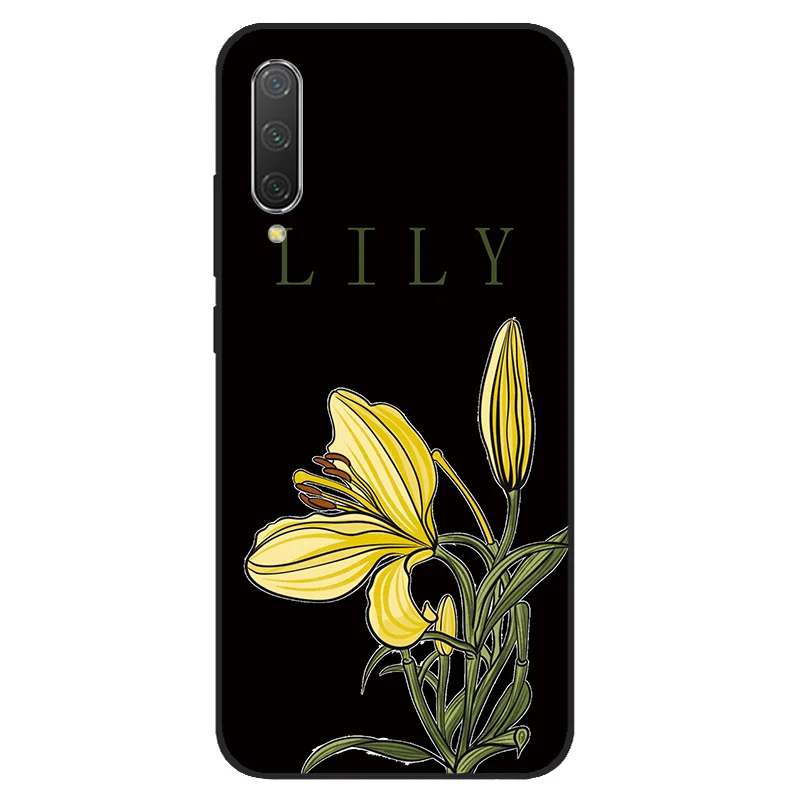 Case For Xiaomi Mi 9 Lite Case soft Silicone Printed Cover For Xiaomi Mi 9 Lite black Phone Case Cover bumper For Xiaomi Mi cc9