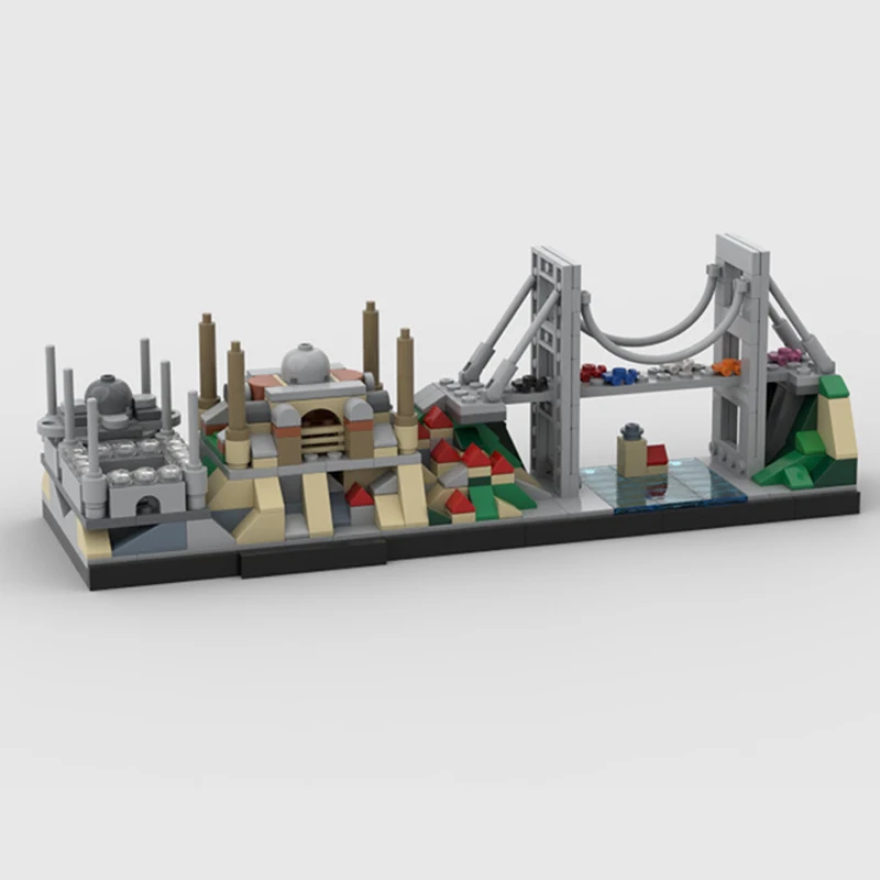 Bricklink Creative City Skyline Architecture Set Vancouver Istanbul Antwerpen MOC Street View House Building Blocks Toys Gift