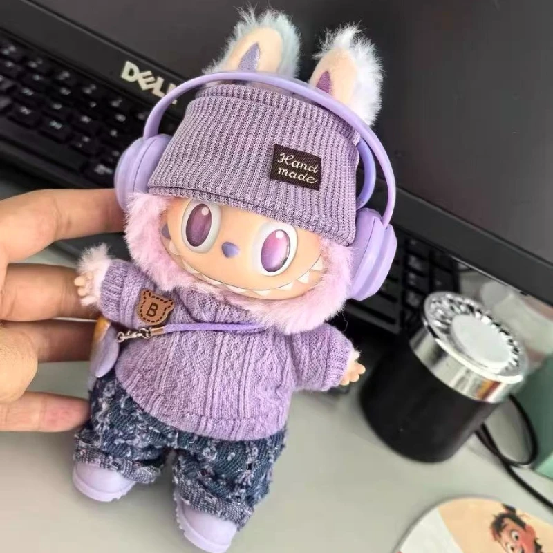 

Doll Sweater Pants Shoes set For labubu Clothes 17 cm Doll Accessories,Toys For Girls,Christmas Festival Birthday Present