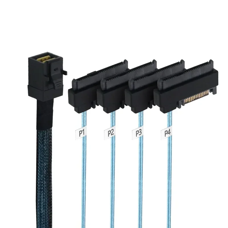 Новый кабель HD1 — 4Mini SAS SFF8643 — 4SAS Жесткий диск 29P 8482 Серверный кабель для передачи данных 12G