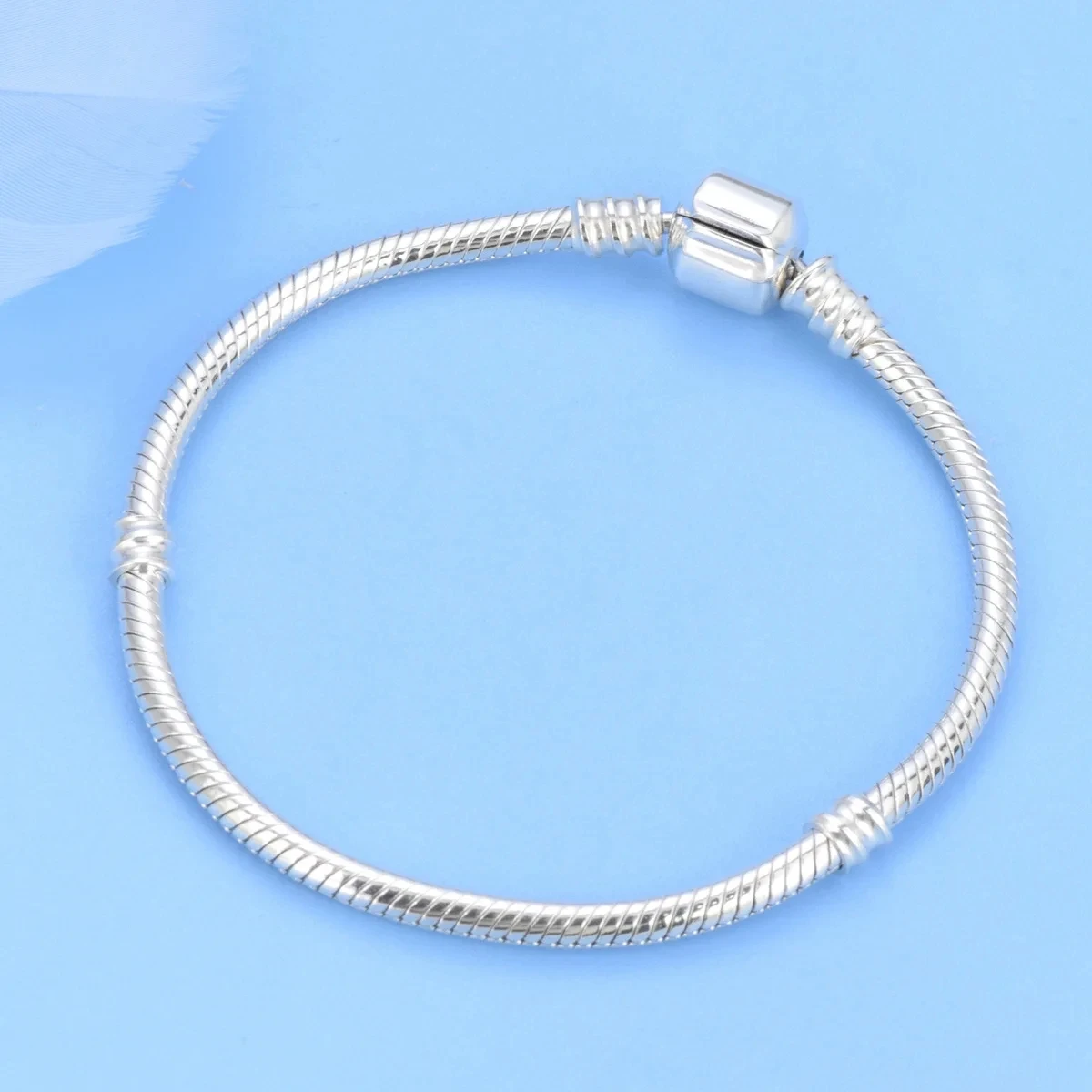 BABYLLNT 2024 New Fashion Jewelry 925 Sterling Silver Bracelet Snake Chain Bracelet Woman Jewelry Gift