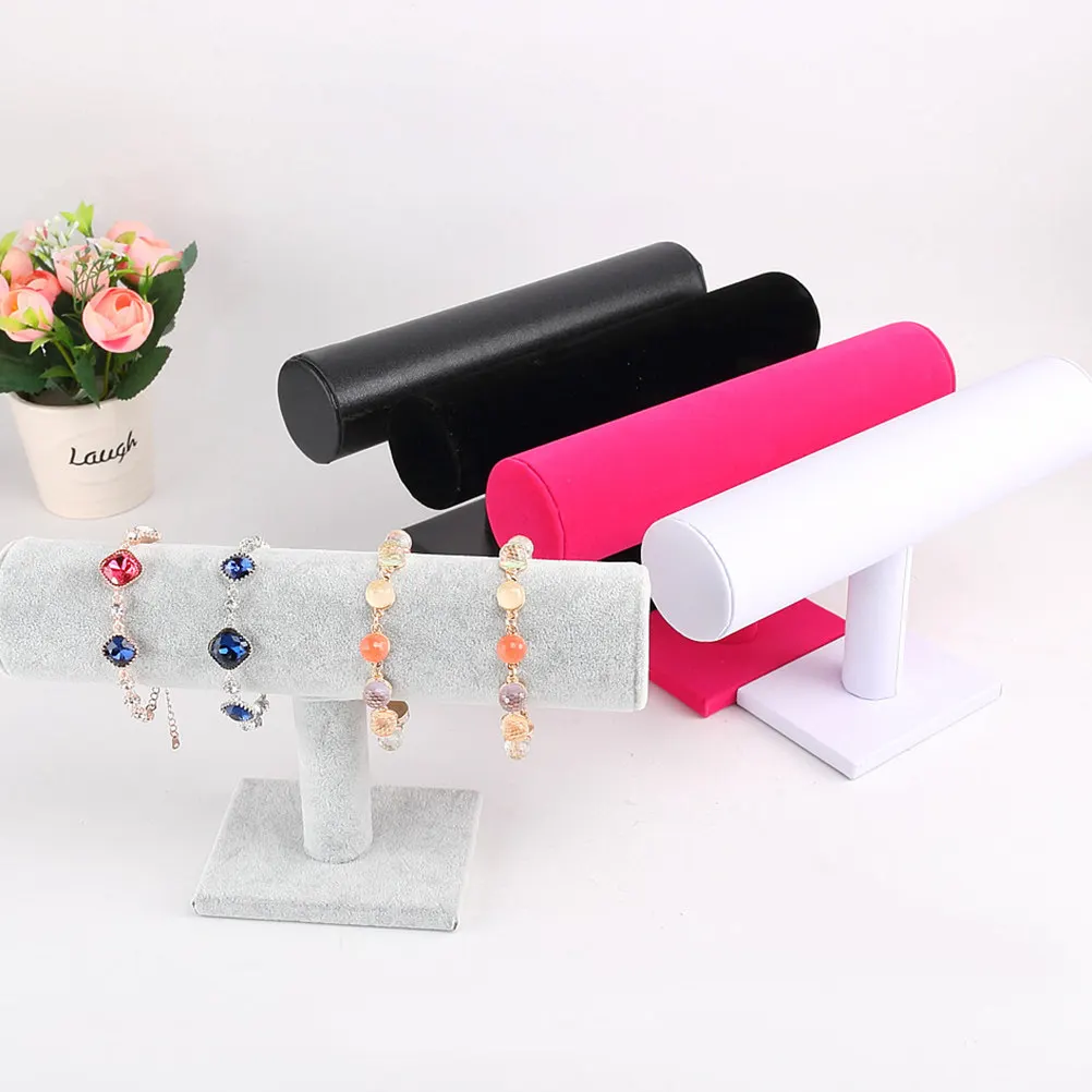 

1Pcs Jewelry Display Stand T Shape Bracelet Organizer Premium Acrylic Material Rectangular Stable Base for Bracelets Bangles
