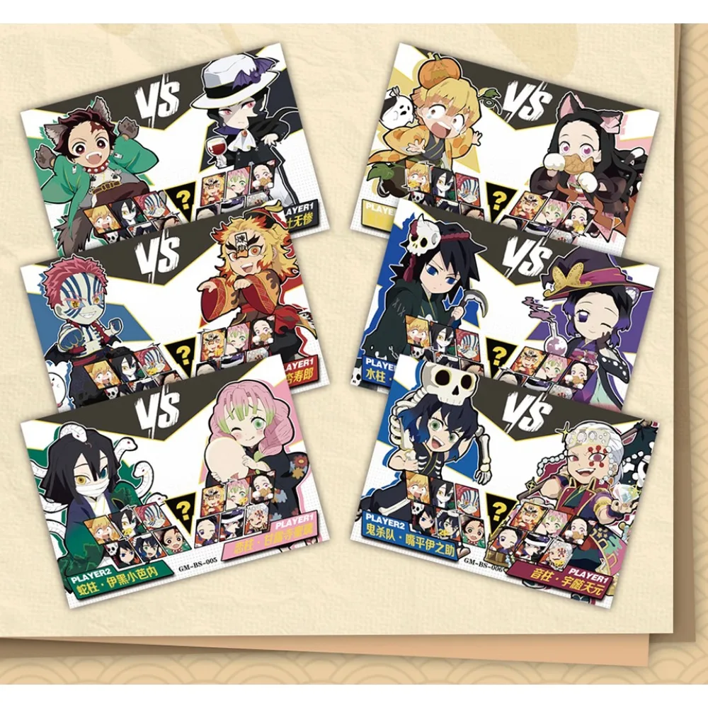 

Коллекционные карты «Убийца демонов» для мальчиков и девочек Камадо Танджиро, аниме, милые карты с тортом на день рождения, поздравительные открытки, настольные игрушки, подарки