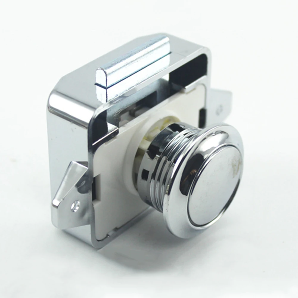 New Push Button Latch Lock Accessories Hardware Keyless Easy Installation Cabinet Latch Lock for Homes Campers Van RVs Boats