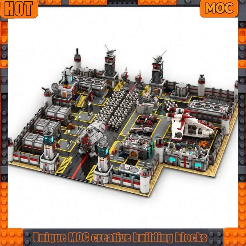 20608PCS Ultimate Sci Fi Space Defense Base Building Blocks Modular Fortress Model Custom Puzzle DIY Assembly Toy Gift Set