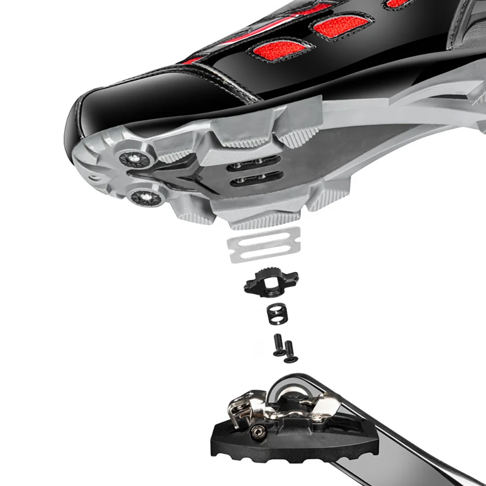 RACEWORK SPD-A530 Mountain Bikes Pedal 2 In 1 Anti-slip Lock Pedal with SH51 Cleat MTB Bicycle Lock Pedal and Highway Flat Pedal