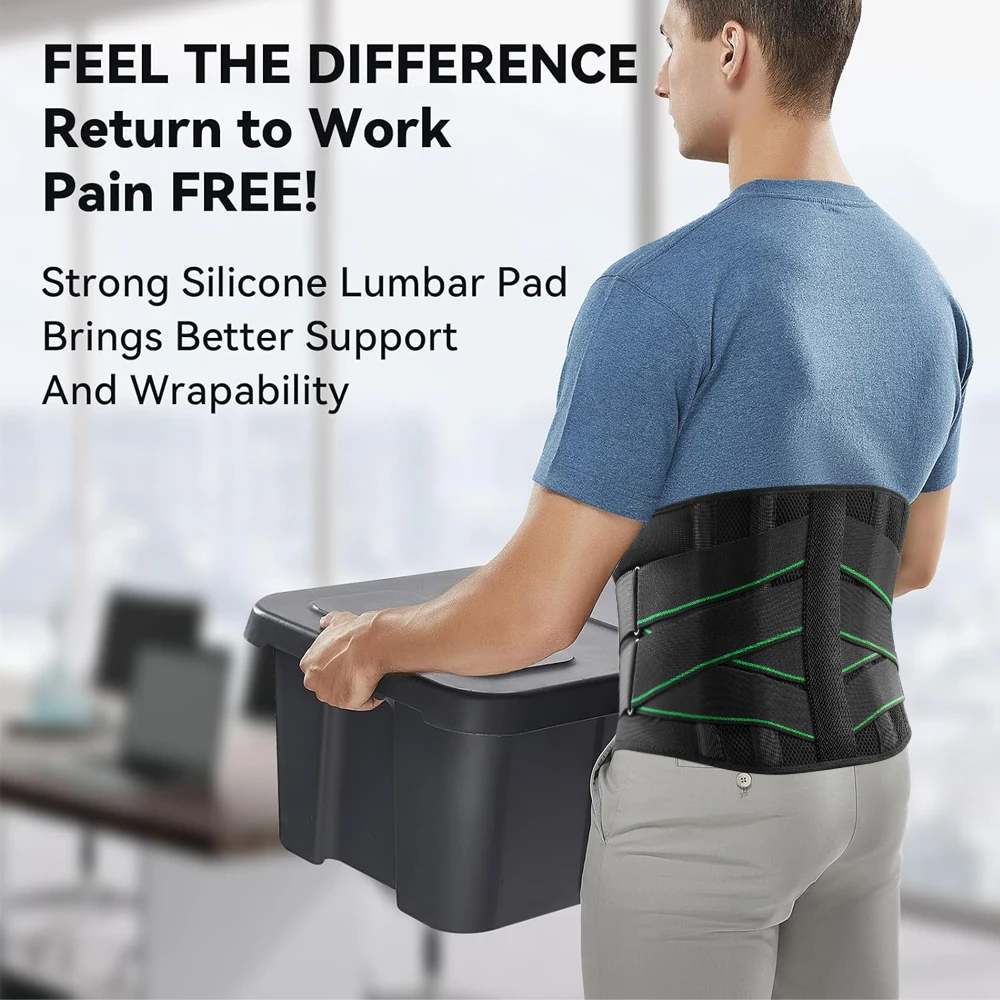 Lumbar Back Belt Waist Support Lumbar Pad Back Orthopedic Corset for Men Women Waist Protector Belt Waist Trainer Spine Support