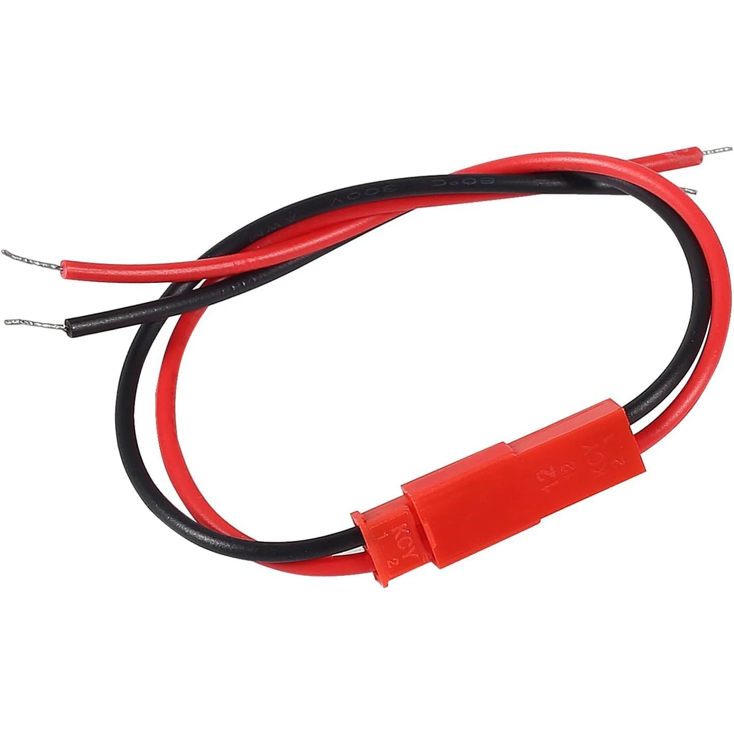 60Pairs ل JST موصل قابس 2 دبوس ذكر أنثى موصلات قابس سلك كابل 200 مللي متر 22AWG الأحمر والأسود ل LED مصباح RC اللعب