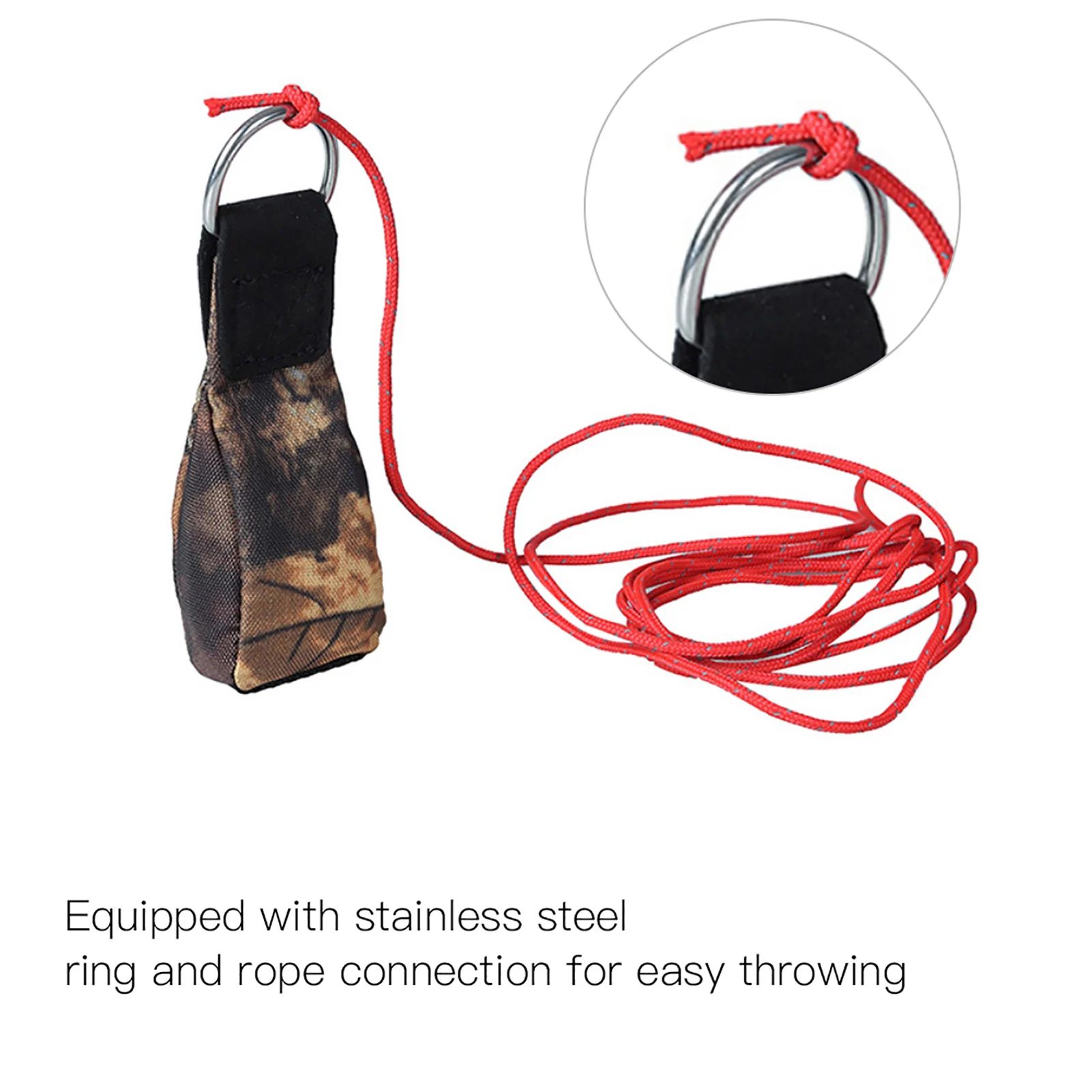 Imagem -05 - Outdoor Sports Arborist Rock Climbing Spelunking Rope Jogando Peso Bag