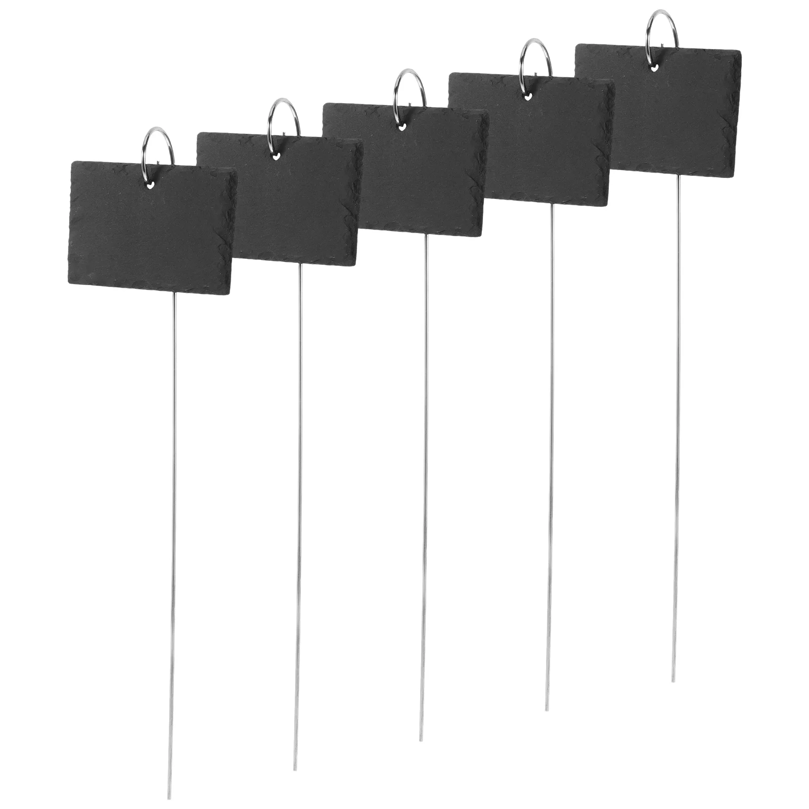 

5 Pcs Stainless Steel Sign Flower Tags Garden The Gardening Markers Stone Label