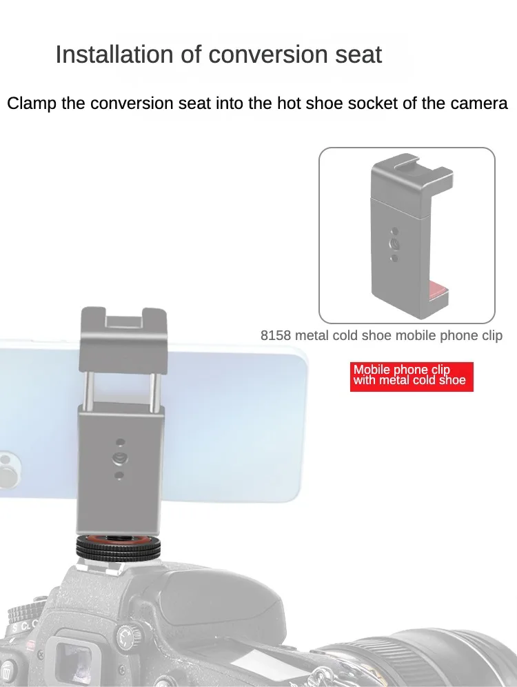 Profession elle 1/4 "Einzel mutter Stativ halterung Schraube schwarz auf Blitz Blitzschuh adapterst änder für Kamera Studio Fotografie Zubehör – Detail 23
