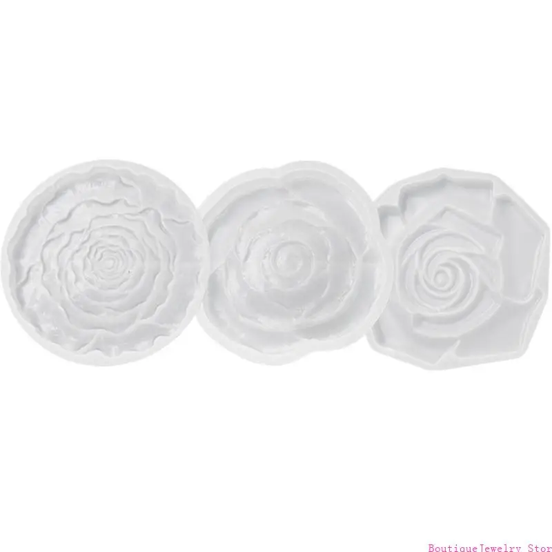 E1PE Rose Shaped Mold Silicone Material for DIY Hand-Making Resin Artworks