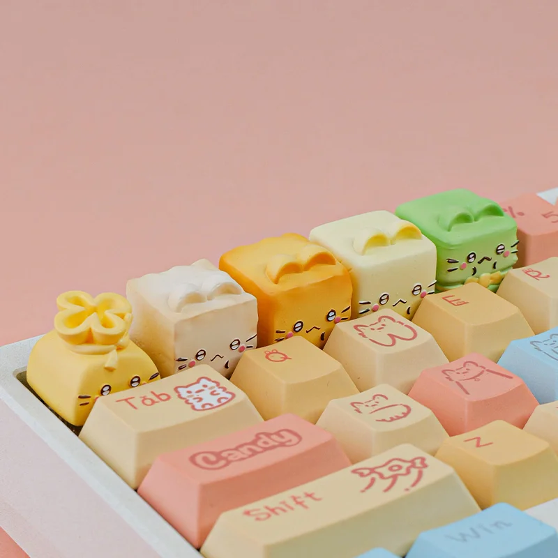 

Cute Keycaps 3D Resin Artisan Keycaps Custom Original Handmade Keycaps for Mechanical Keyboard 1pc ESC Accessories Gift DIY