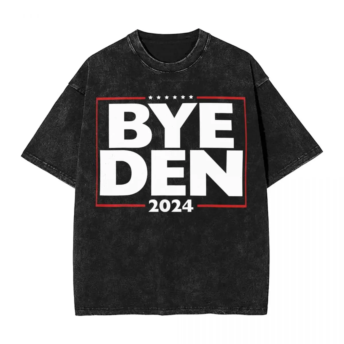 Bye Joe Biden 2024 Washed T Shirt Streetwear Hip Hop Retro T-Shirt Tee Shirt Men Women Short Sleeve Harajuku Summer