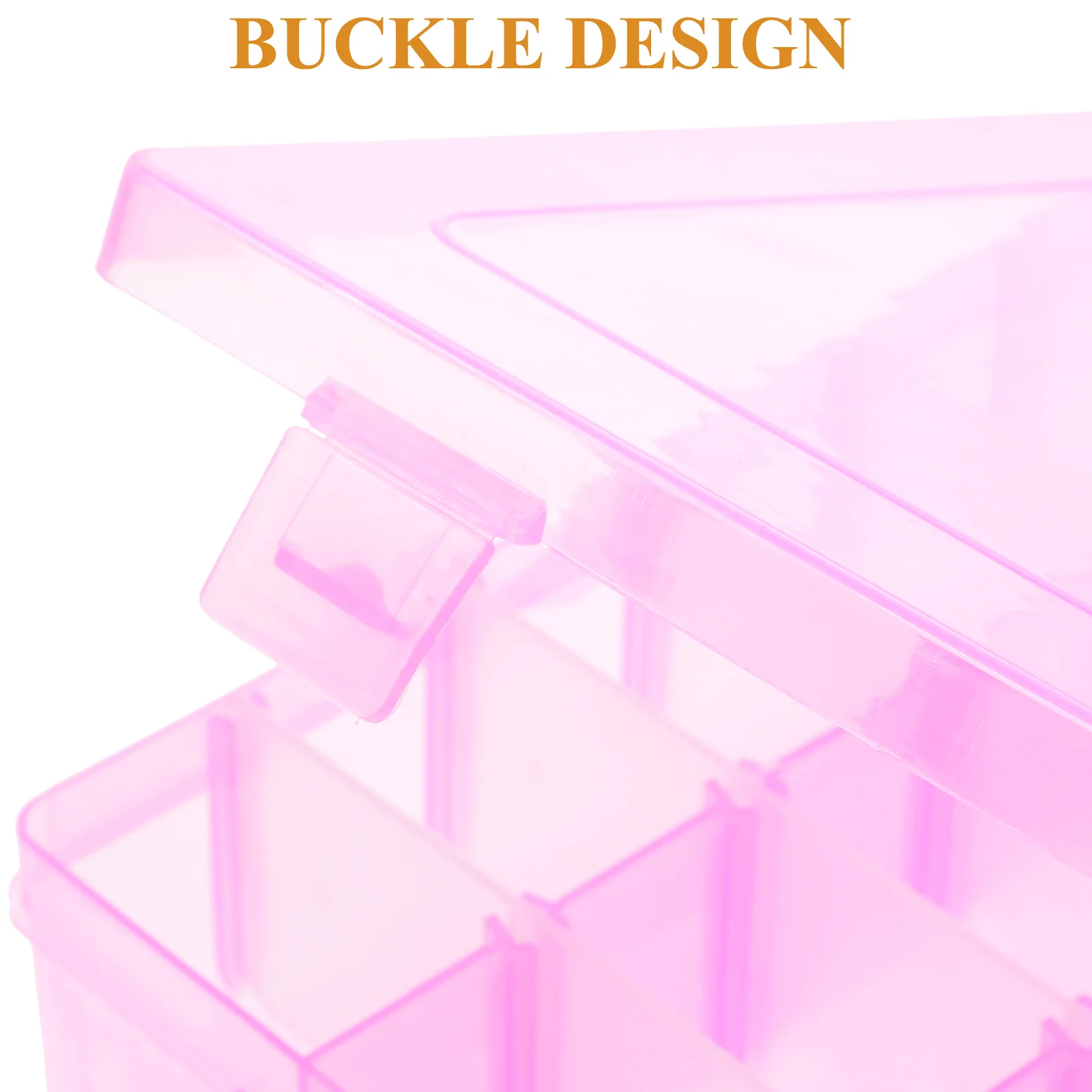 

Storage Box Sturdy Plastic Case Container with Compartments Craft Containers Charms Organizer Jewelry Cube Bin