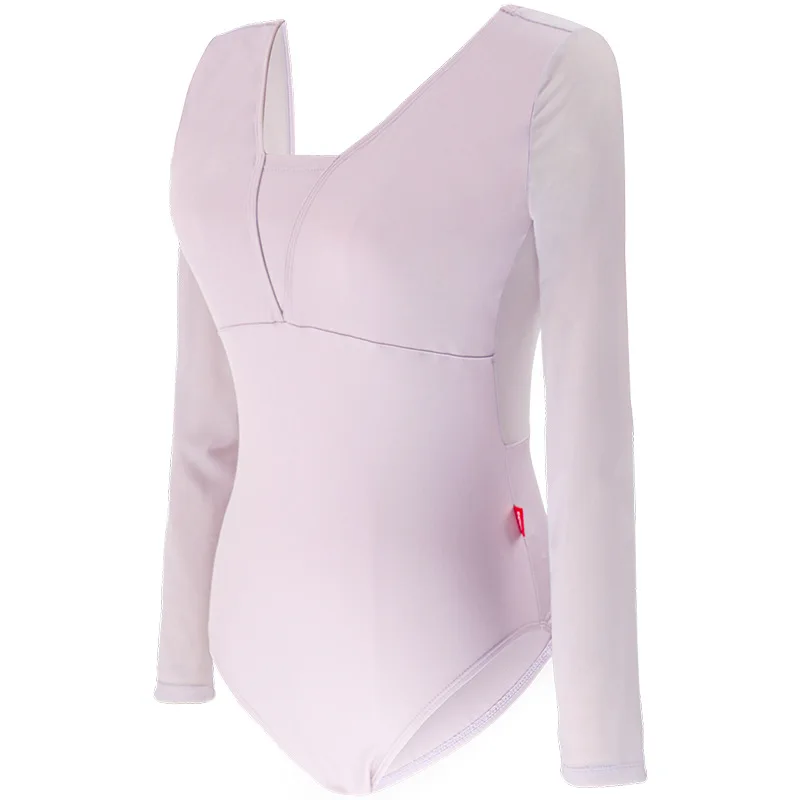 Leotardo de Ballet Purpe para mujer, leotardo de bailarina, traje de baño para adultos, ropa deportiva de baile, Body de gimnasia, Unitard para niñas