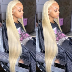 613 hd lace frontal wig 13x6 blonde straight human hair Wigs For Women choice Pre Plucked Glueless cheap on sale clearance