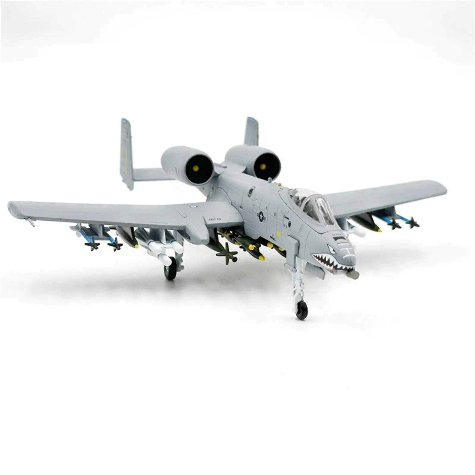 1/100 Scale A-10A Plane Model Toy Kids Toy Aircraft for Shelf Office Desktop