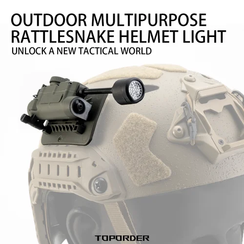 Lámpara táctica para casco Sidewinder, luz estroboscópica roja/verde/azul/blanca/IR, luz IFF para caza y pesca, linterna LED auxiliar