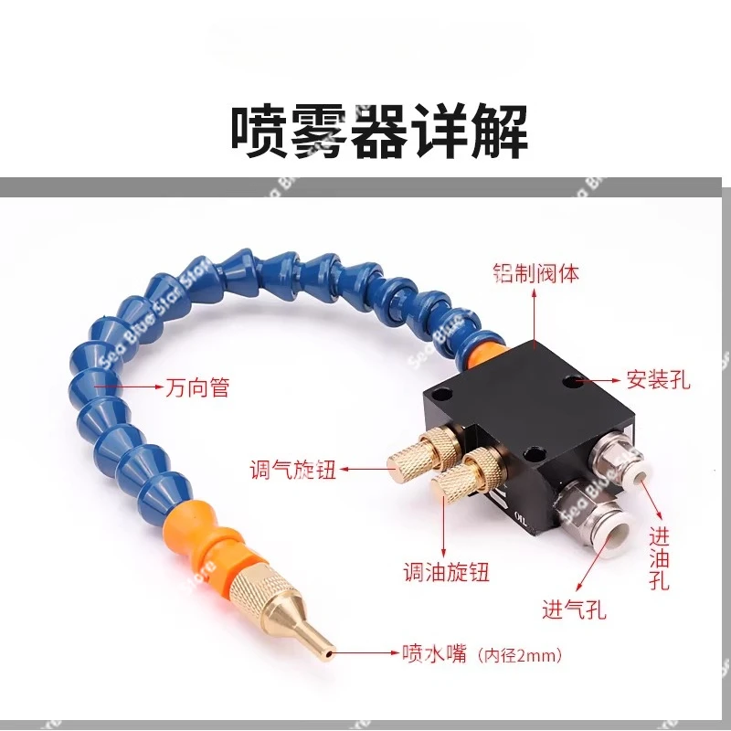 lathe sprayer numerical control milling machine YS-BPV nozzle pneumatic engraving machine oil  Machine tool cooling water pipe