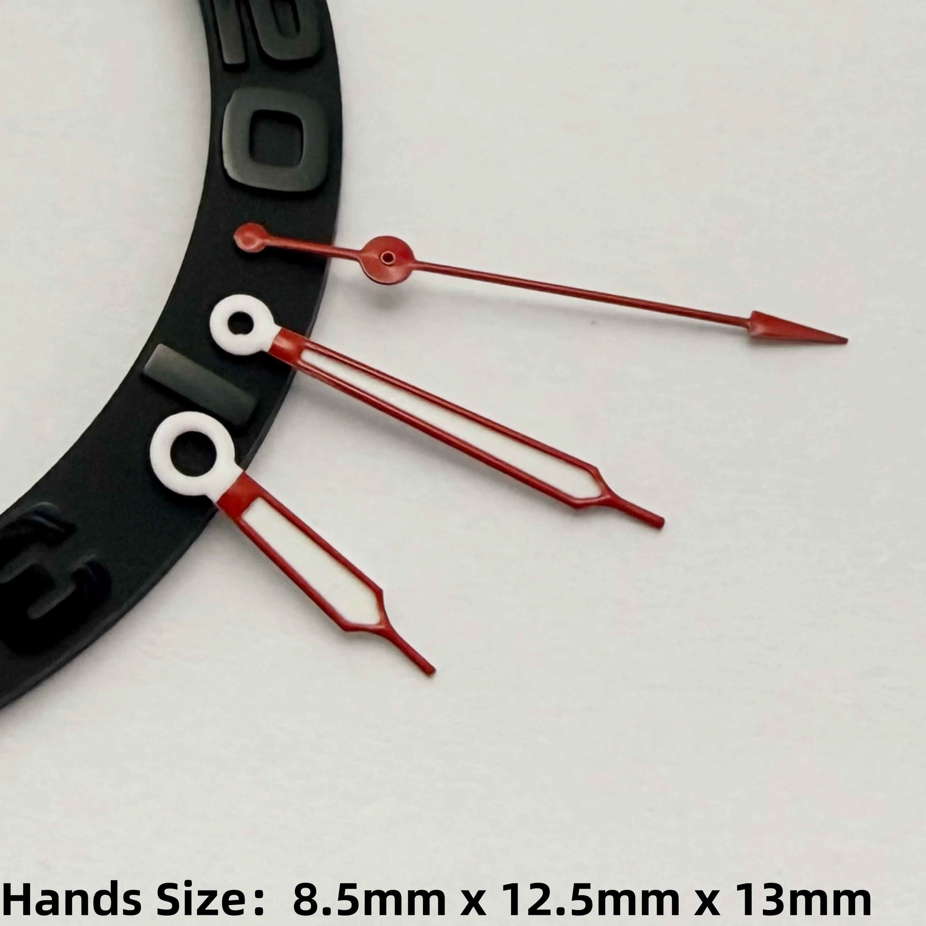 VH31 Watch Hands Silver Black White Red Luminous Hands Fit VH31 Sweeping Quartz Movement Watch Repair Replacement Parts - view 4