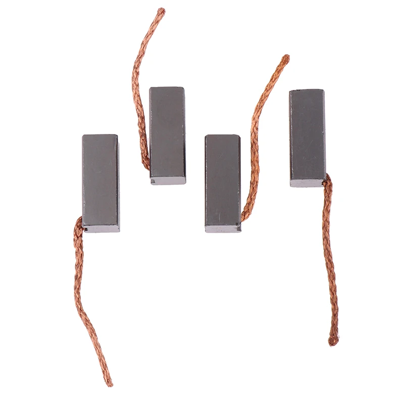 10PCS High Quality Generic J432A Leads Generator Carbon Brushes Wire Electric Motor Brush Replacement 8×8×19MM