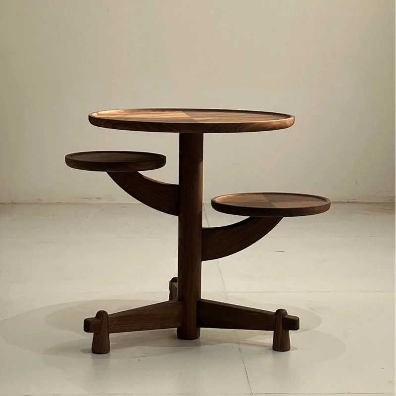 North American black walnut, stump furniture, solid wood coffee table