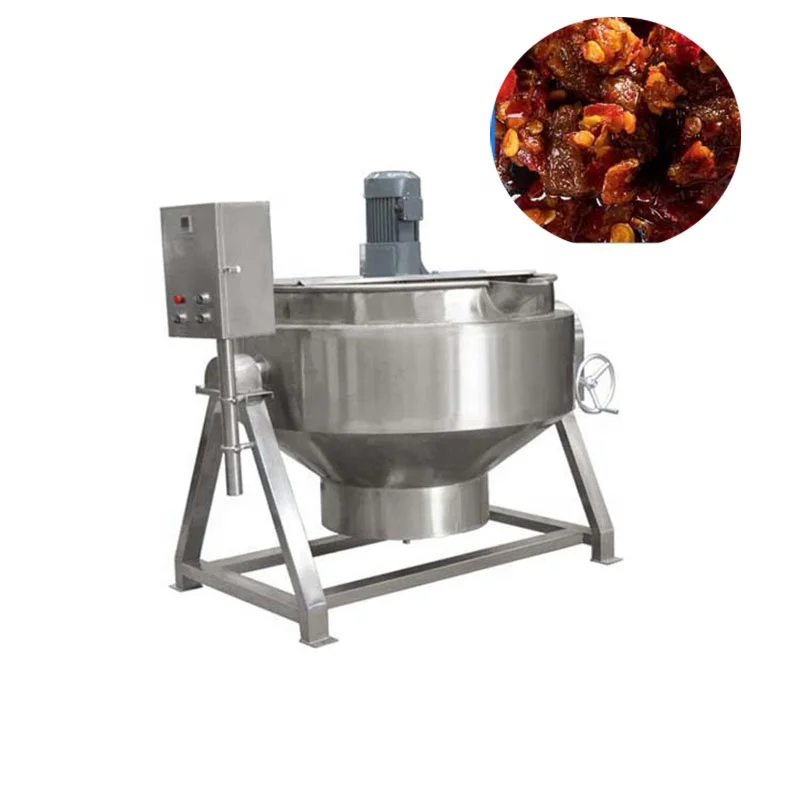 Industrial 50L Stainless Steel 304 Jacketed Kettle Commercial Cooking Pot Multifunctional Food Processor Machine Agitator High