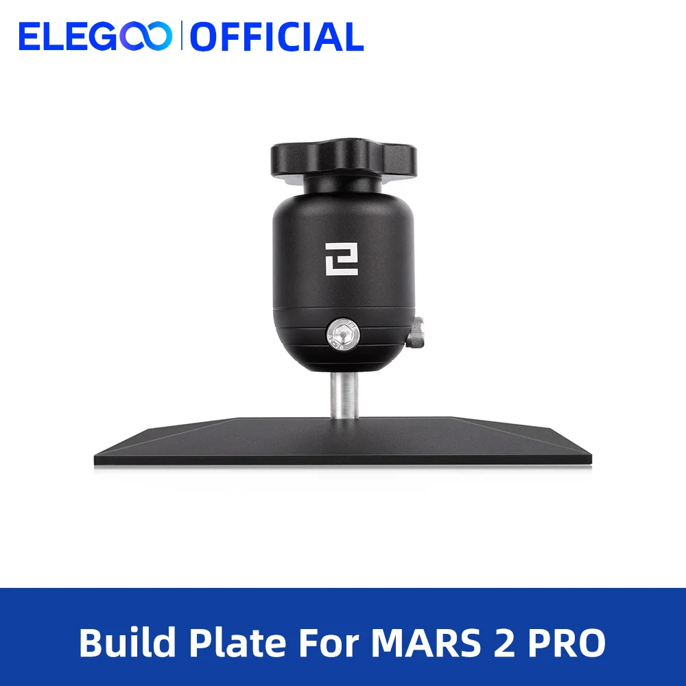 ELEGOO 3D Printer Building Plate Mars 2 Pro LCD 3D Printer Parts with Anti-Slip Hexagon Socket Screws CNC Turning CD Pattern