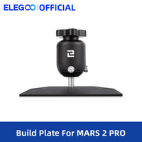 ELEGOO 3D Printer Building Plate Mars 2 Pro LCD 3D Printer Parts with Anti-Slip Hexagon Socket Screws CNC Turning CD Pattern