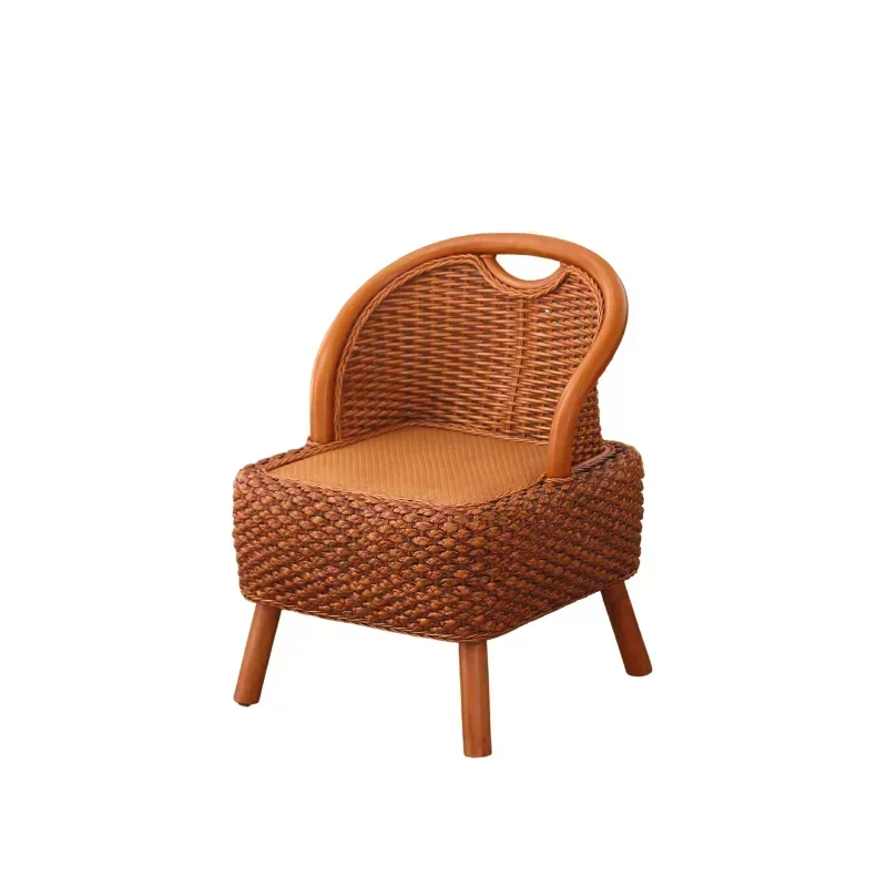 

Small Chair Living Room Balcony Leisure Legless Chair, Rattan Backrest Chair, Tatami Seat, Bedroom Living Room Small Chair