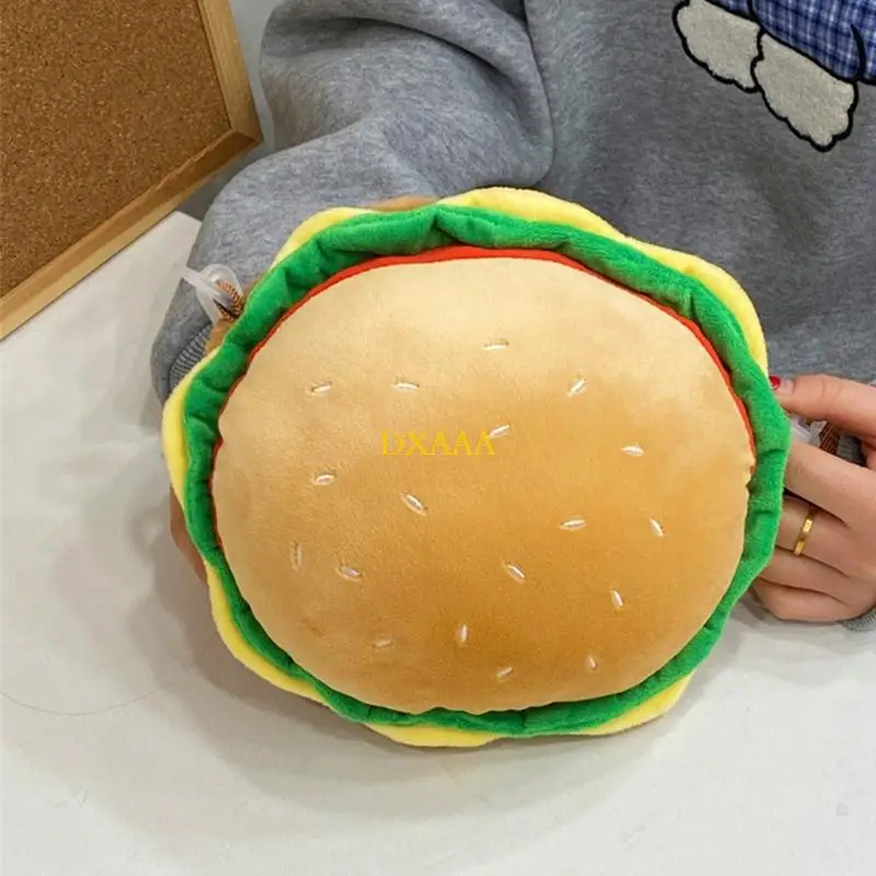 

DXAA Стильная унисекс сумка на плечо в стиле гамбургера с регулируемым ремешком Удобная сумка через плечо для поездок на работу