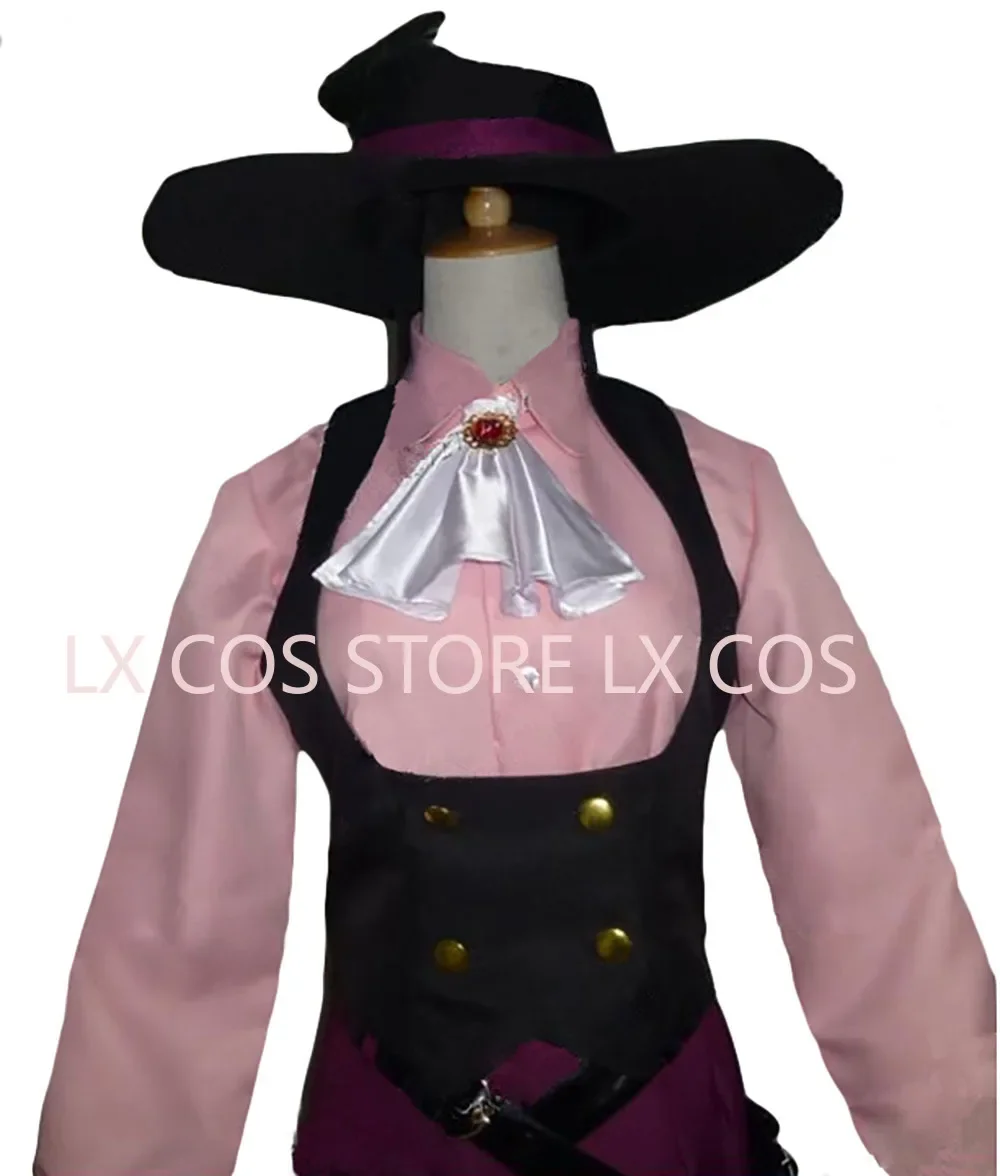 Costume de Cosplay Noir Haru Okumura avec Chapeau pour Homme et Femme, Ensemble Complet de Carnaval d'Halloween, Livraison Gratuite Dissolve