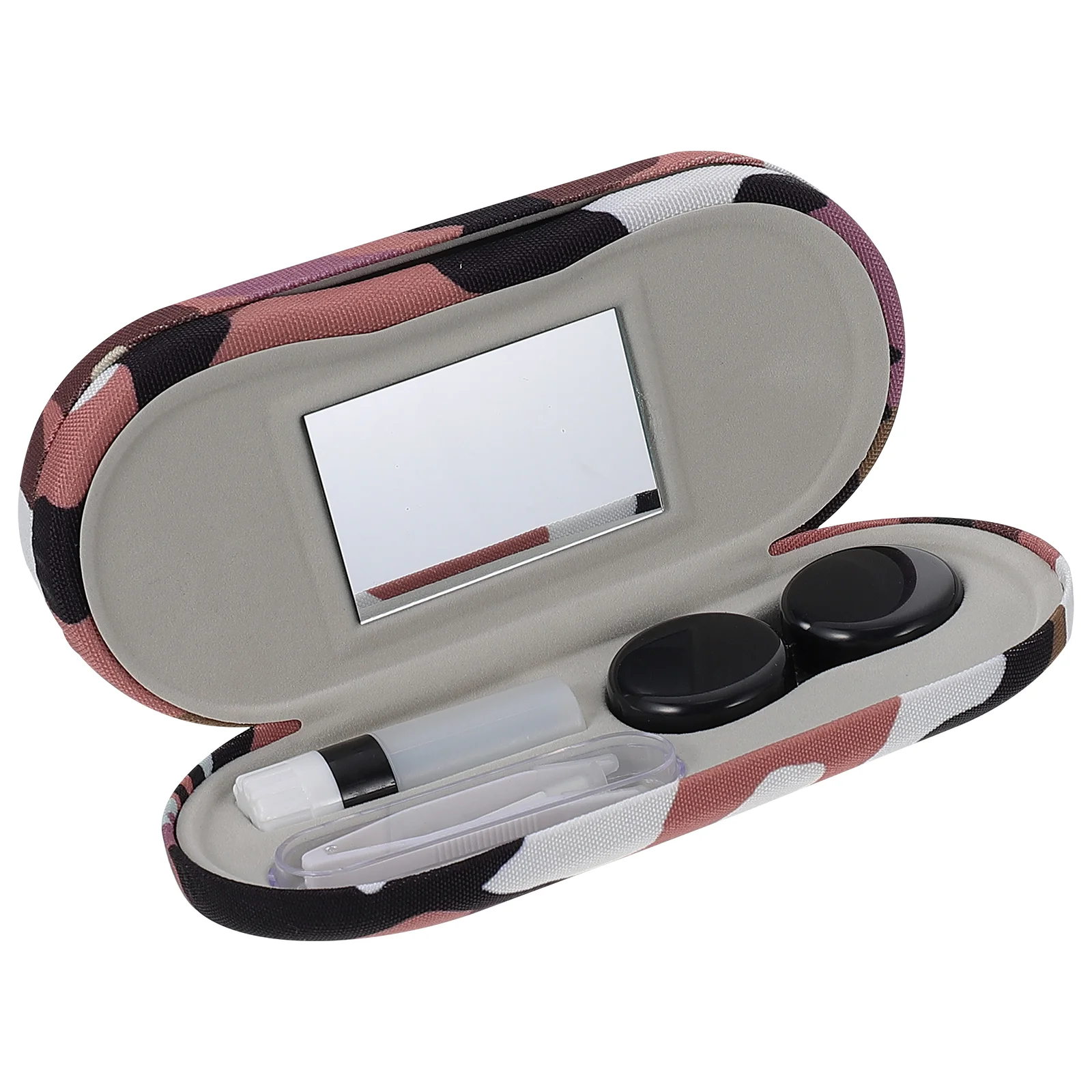 Contact Lens Case Mirror Glasses Eye Durable Travel Kit Double Layer Cases Baby Eyeglasses