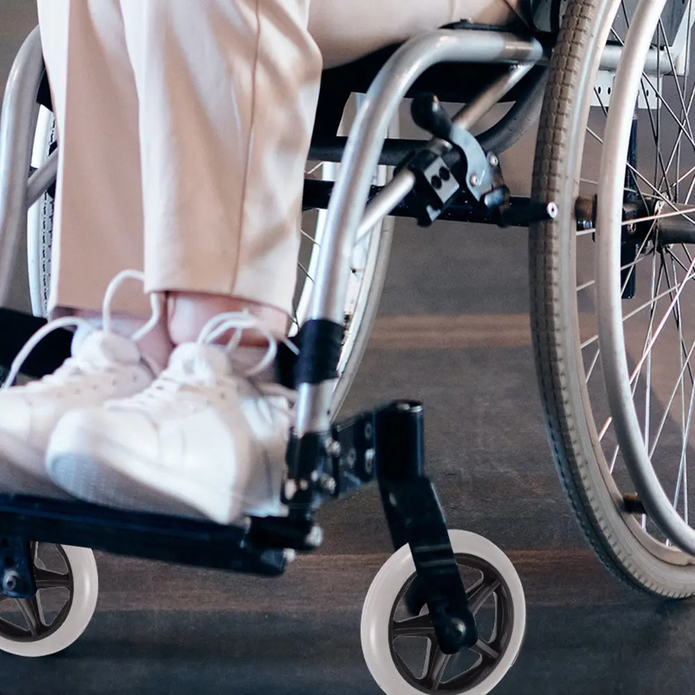 2pcs 6 Inch Front Wheel Accessories Universal Wheelchair Wheels Replacement Parts Portable Health Care Supplies Strong Load