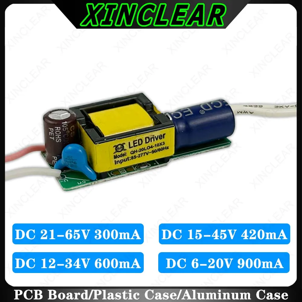 

LED Driver DC 18-39V 30-60V 39-85V 900mA 600mA 420mA 300mA Lighting Transformers For 7W 10W 12W 15W 18W 20W Power Supply