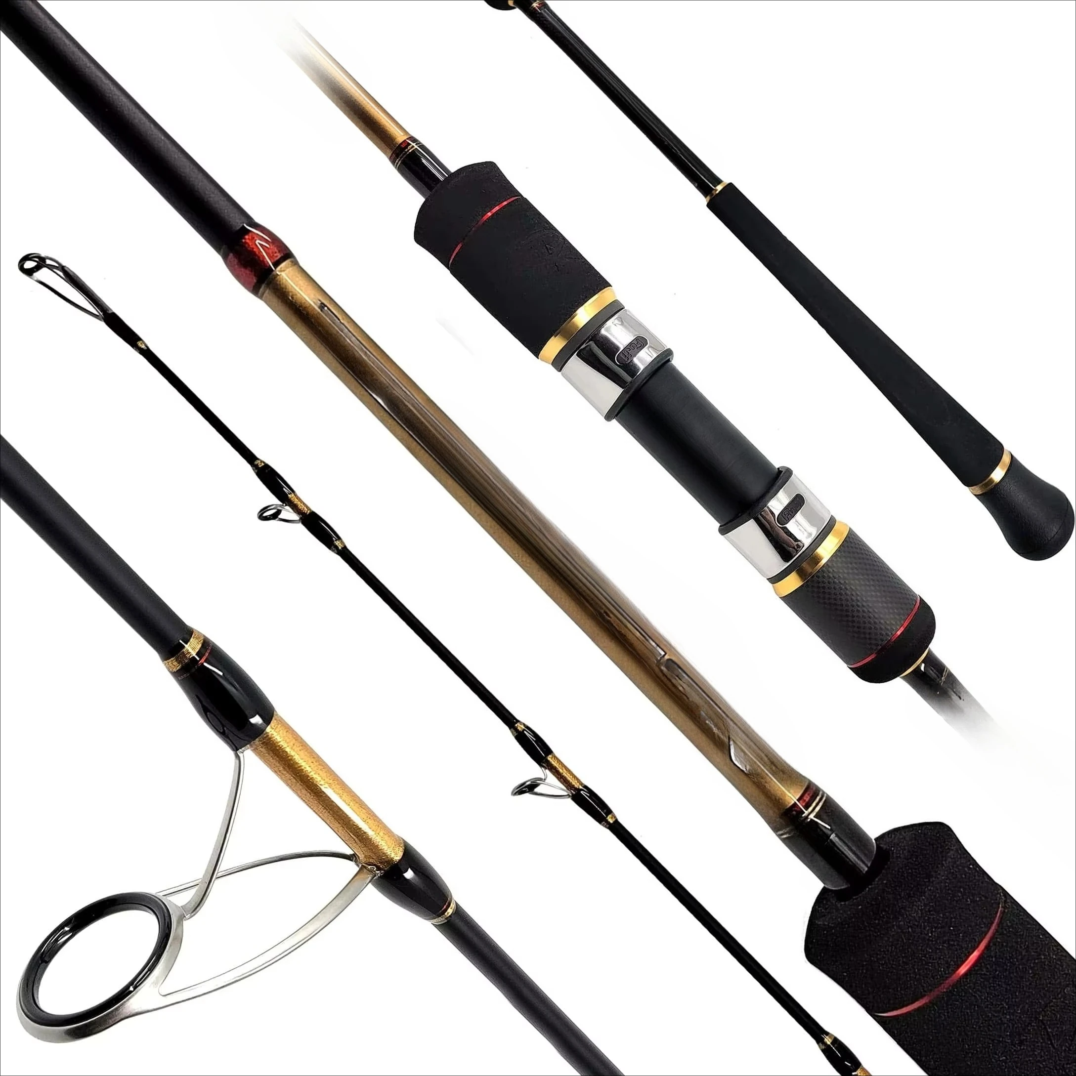Carbon Saltwater Fishing Rod EVA Handle Spinning Casting Medium Power