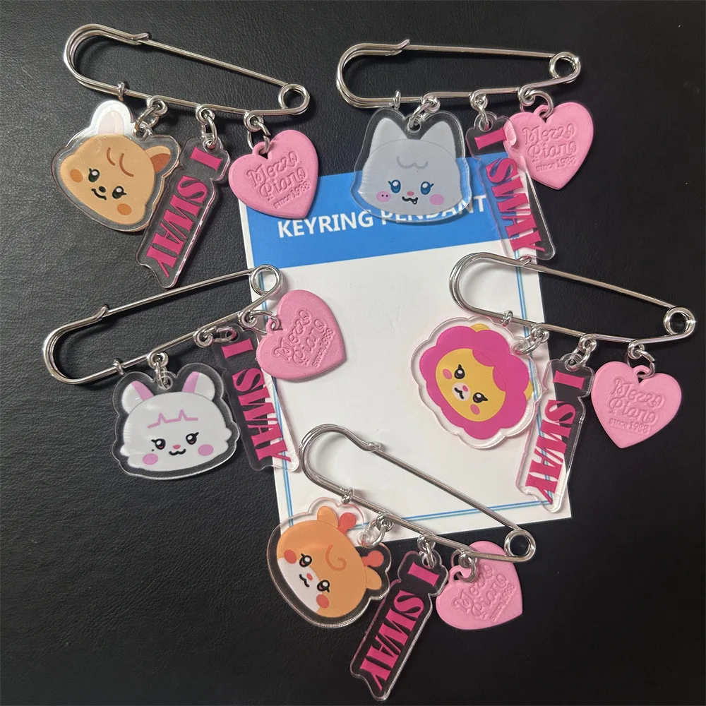 KPOP GIDLE New Cartoon Brooches MIYEON MINNIE SOYEON YUQI SHUHUA Merch Bag Clothes Accessories Cute Pins Fans Friends Gifts