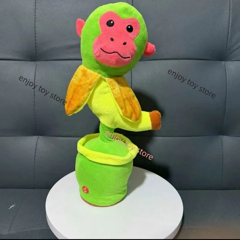 Funny Tralalero Tralala Music Plush Potted Plant Sing Dancing Recording Talk Tung Tung Tung Sahur Twist Glowing Electric Doll