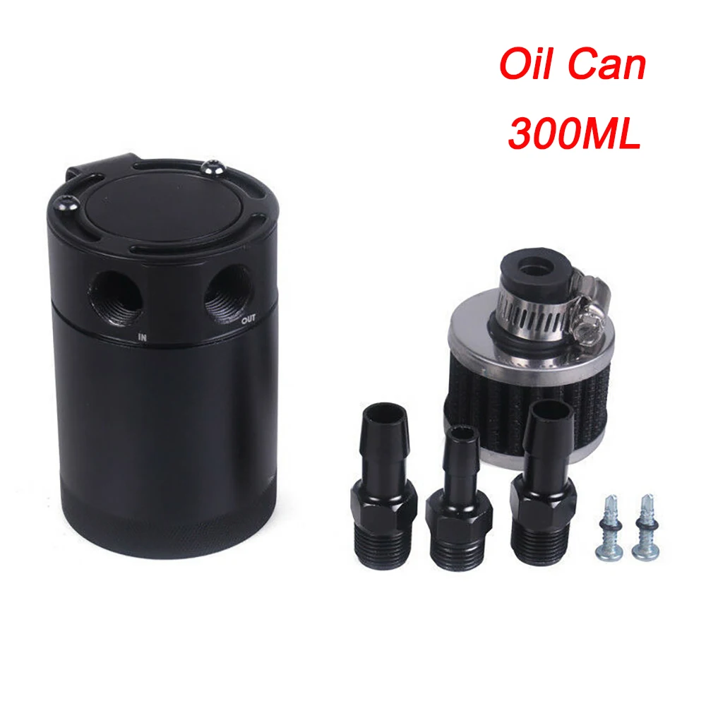 

Car Oil Pot Modification Accessories 300ML Breathable Oil Pot Exhaust Filter Protect Engine Easy to Install Auto Parts