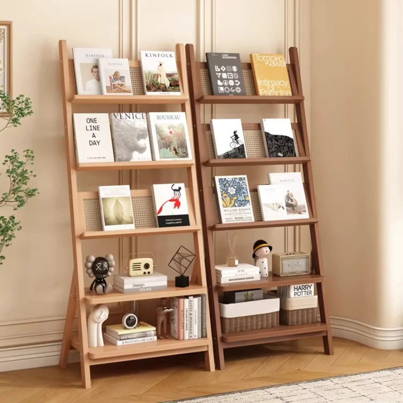 Desk Book Shelf Storage Shelves Ground Magazine Rack Organizer Office Accessory Bookcase Facility for Newspapers Newspaper Stand